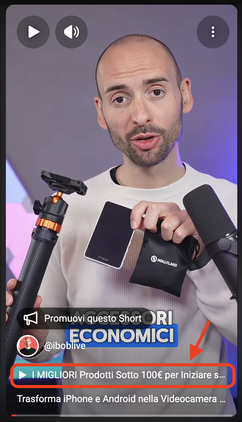 Short con video correlato